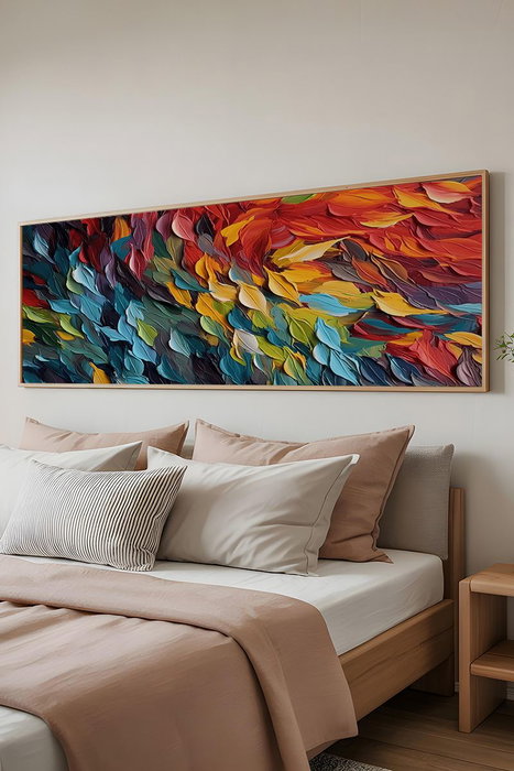 Wallity Pintura Decorativa Enmarcada Multicolor 50 x 120 cm